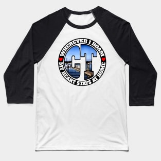 Heart Stays Home - Connecticut Baseball T-Shirt